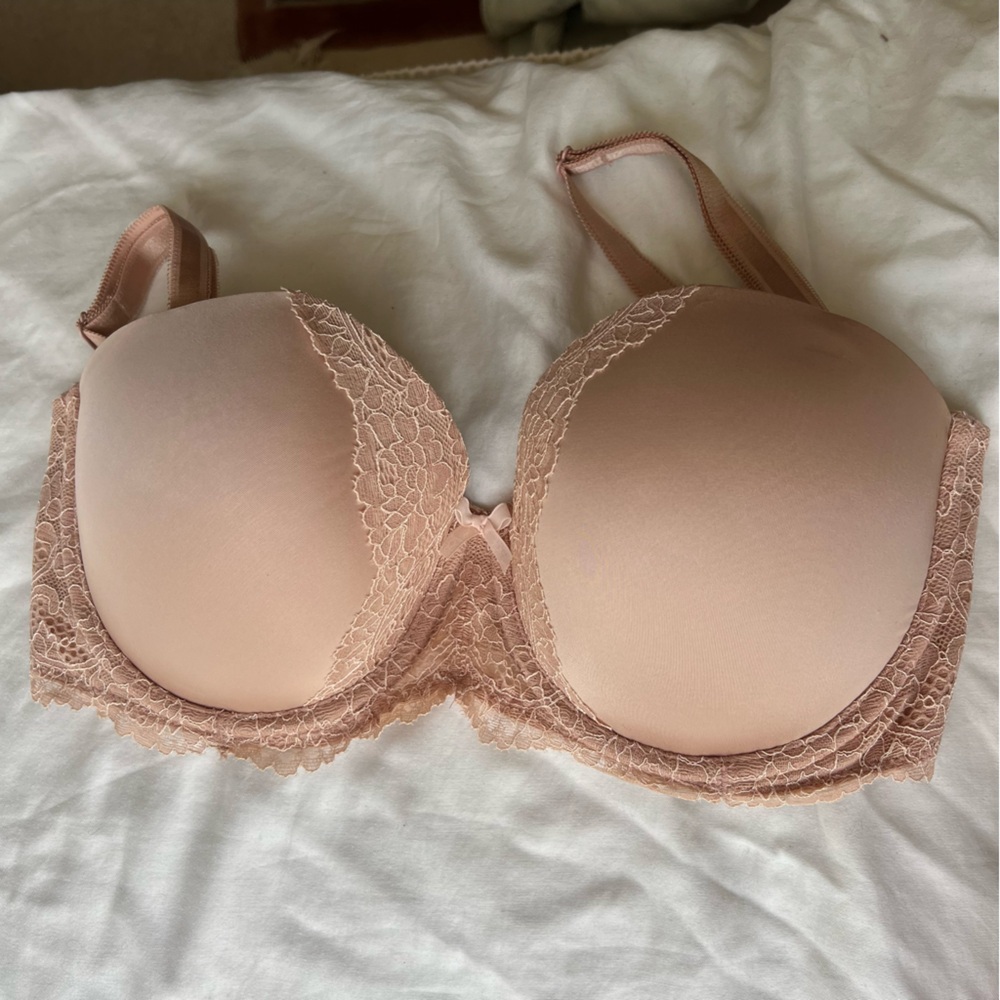Victoria's Secret Dream Angels Multiway Strapless Bra Beige Lace